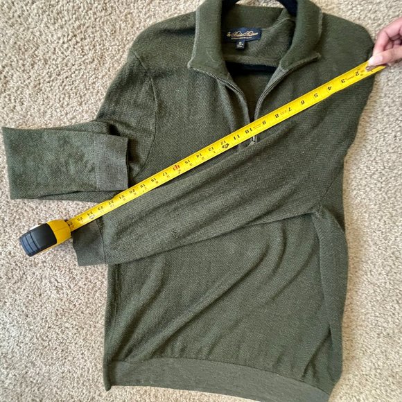 Brooks Brother's Extra Fine Merino Wool Half-Zip Sweater - Picture 8 of 8
